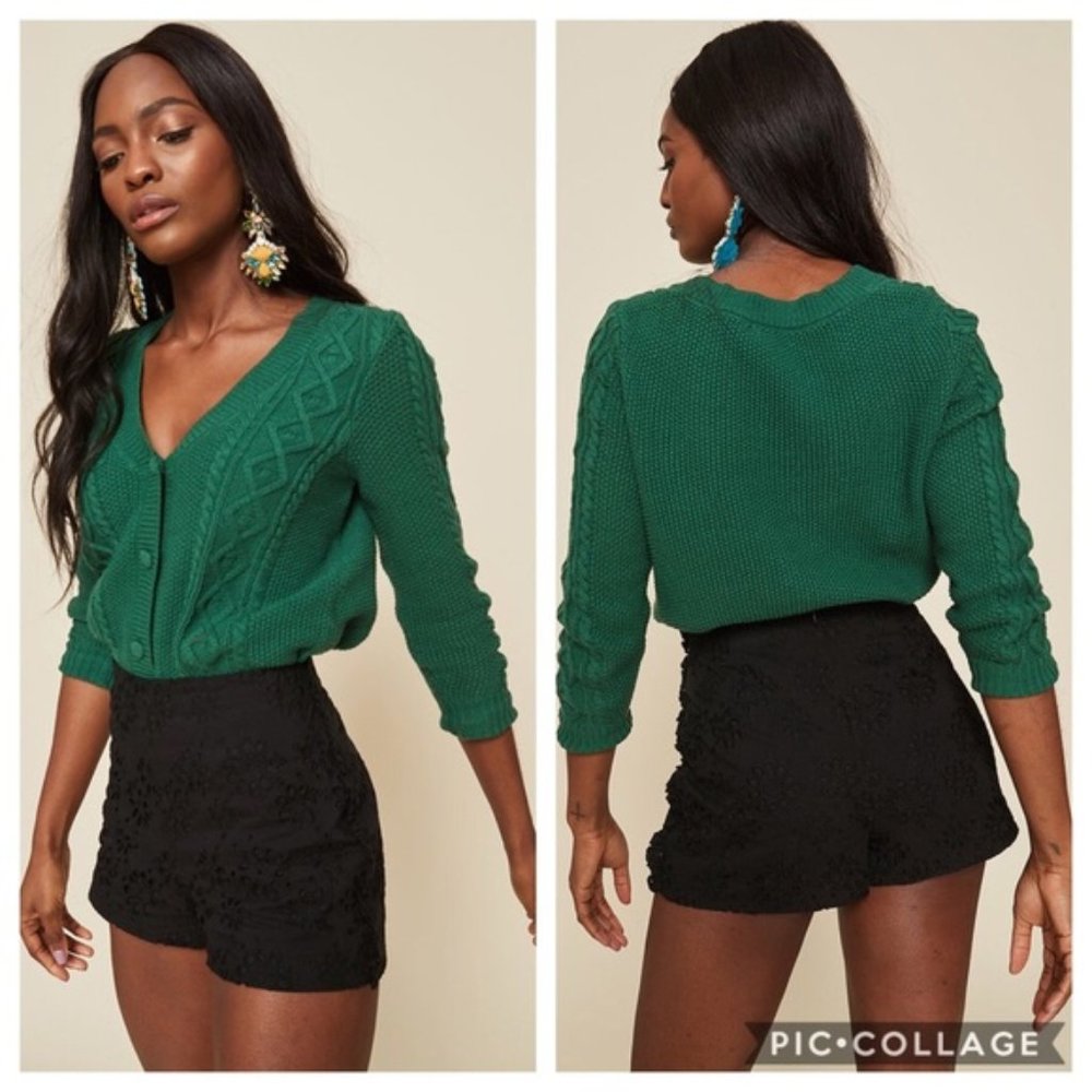 LPA High Waist Short With Side Ruffles Black NWT